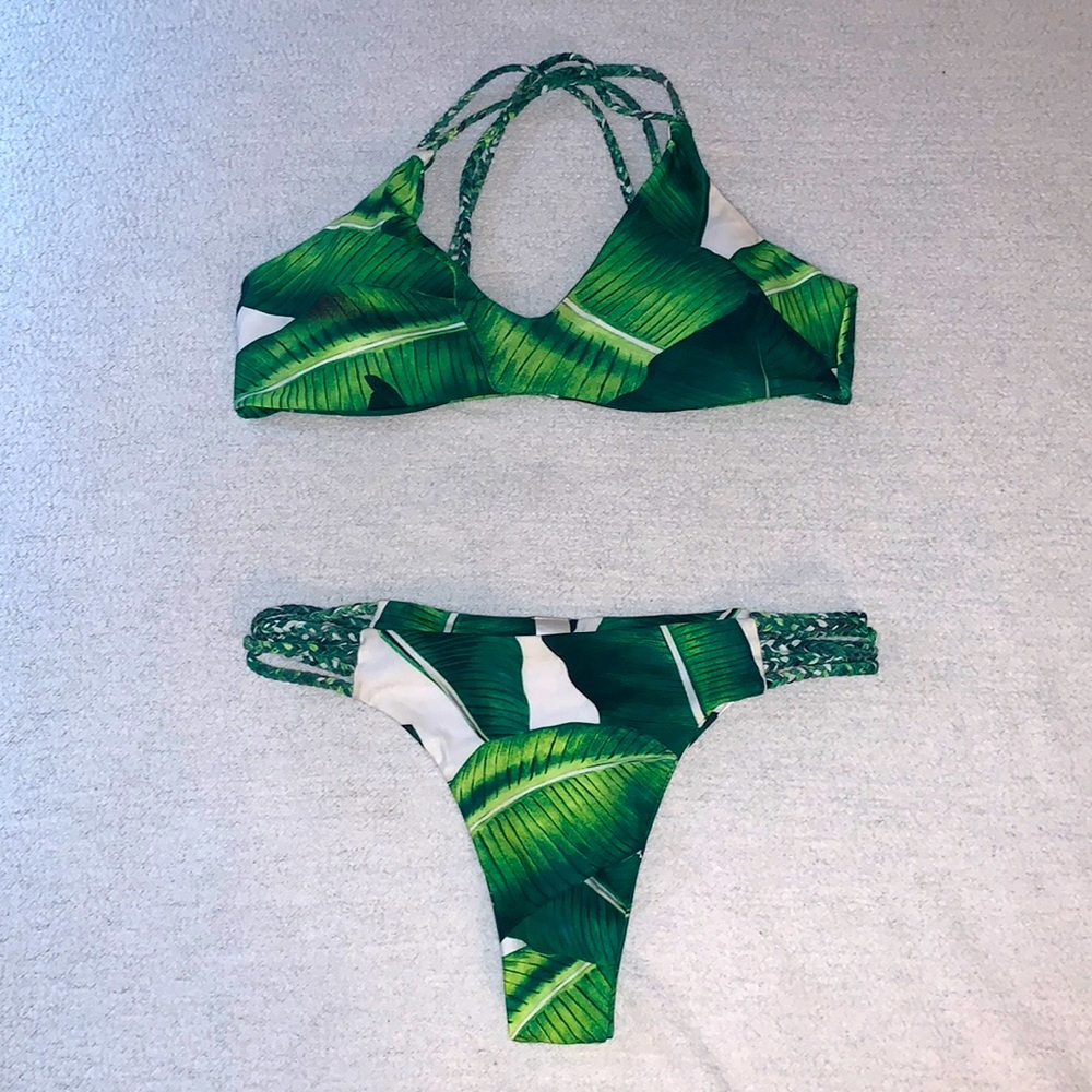 Rainforest patterned bikini